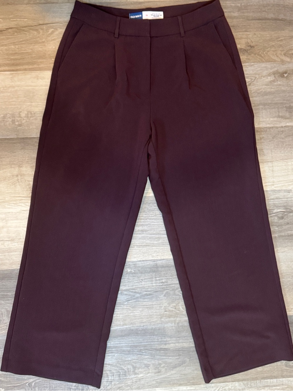 Old Navy Women's Wine Extra High-Rise Taylor Wide-Leg Pants